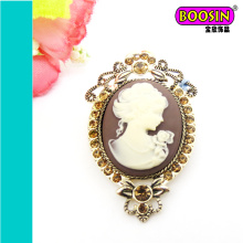 China Wholesale Vintage Classical Antique Cameo Brooch Pin